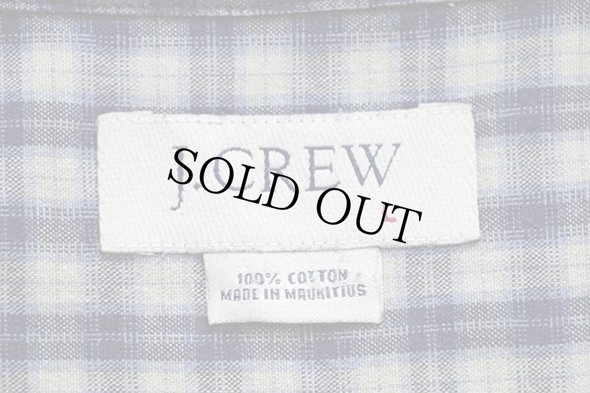 画像4: 00s J.CREW オンブレチェック ボタンダウン コットンシャツ (4)