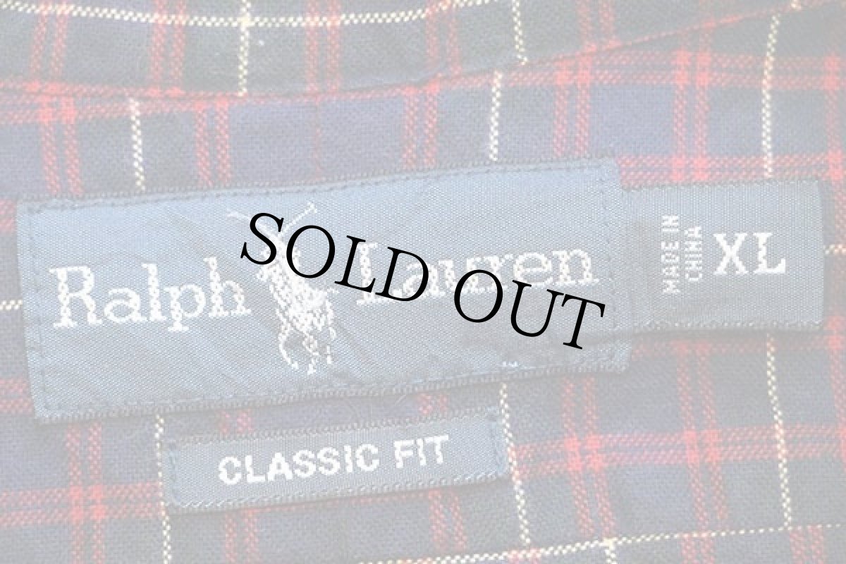 画像4: 00s ラルフローレン タータンチェック ボタンダウン コットンシャツ XL (4)