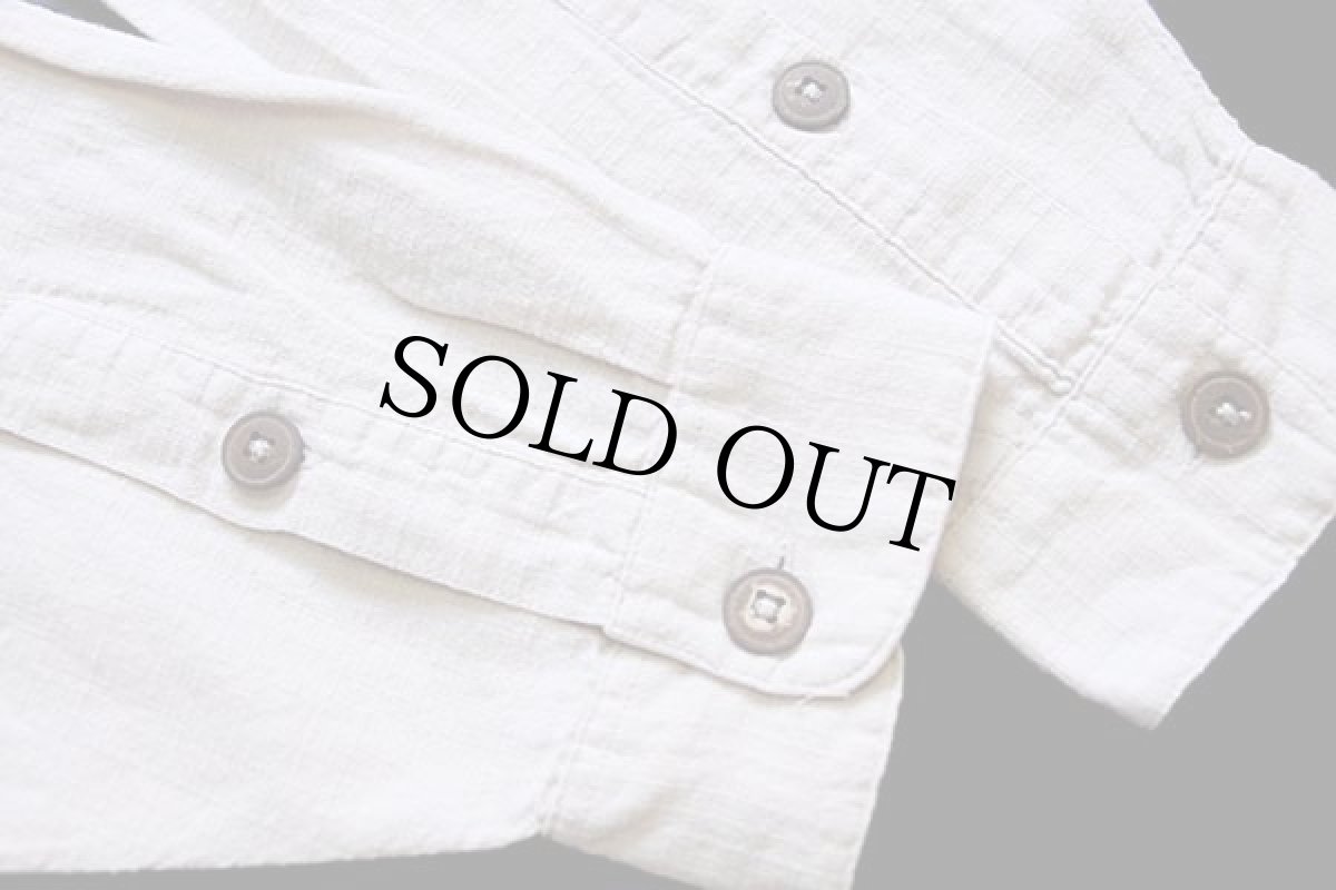 画像5: 90s patagoniaパタゴニア 織り柄 オーガニックコットン シャツ ベージュ XL (5)