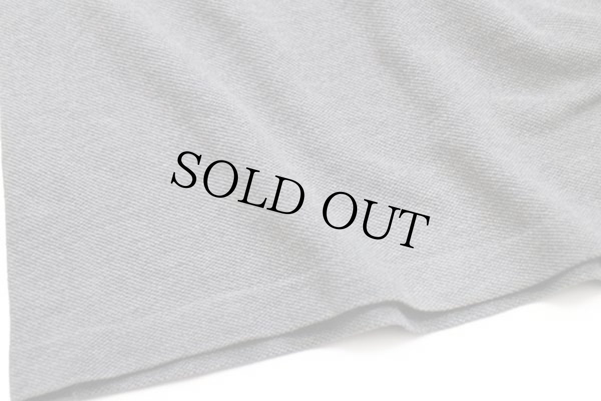 画像5: 90s LACOSTEラコステ ワンポイント コットン 鹿の子 長袖ポロシャツ 杢グレー 3★70 (5)