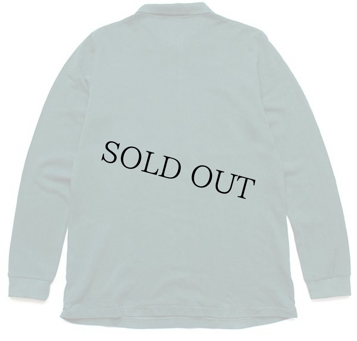 画像2: 00s LACOSTEラコステ ワンポイント コットン 鹿の子 長袖ポロシャツ カスタム 深緑 4★72 (2)