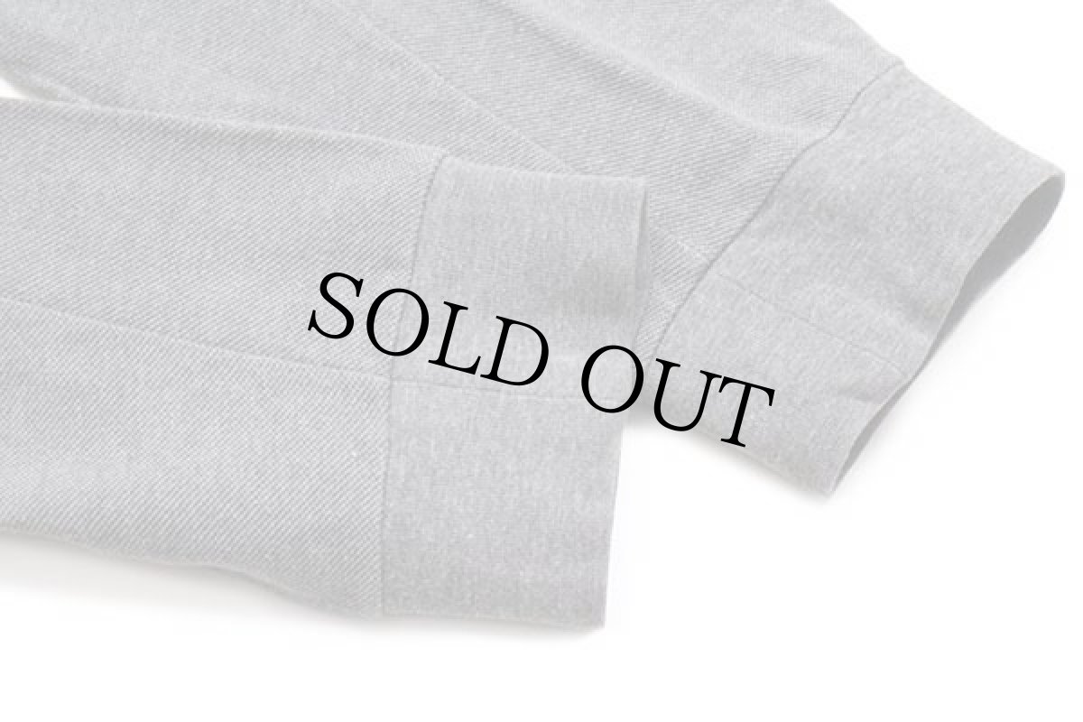 画像6: 90s LACOSTEラコステ ワンポイント コットン 鹿の子 長袖ポロシャツ 杢グレー 3★70 (6)