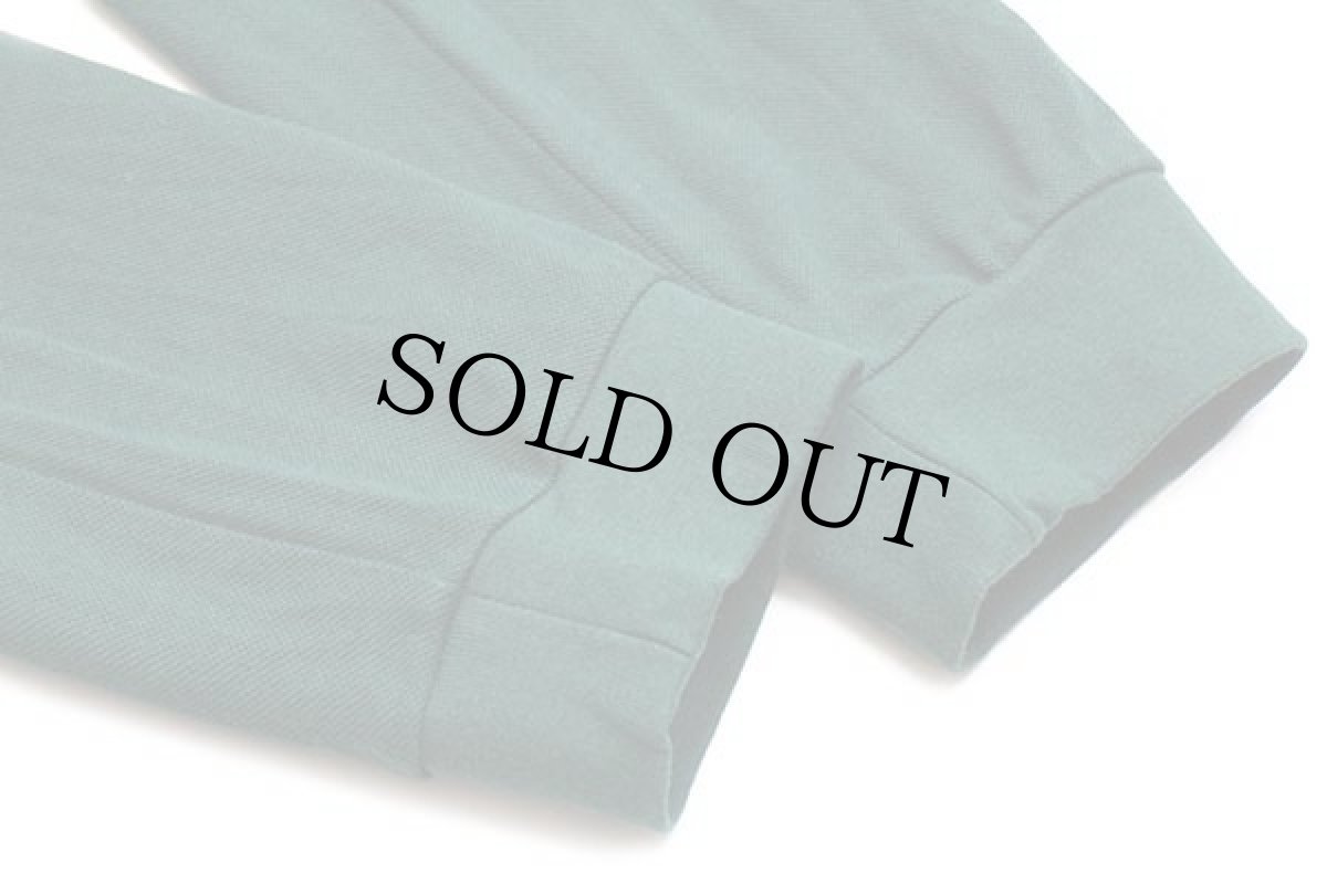 画像6: 00s LACOSTEラコステ ワンポイント コットン 鹿の子 長袖ポロシャツ カスタム 深緑 4★72 (6)