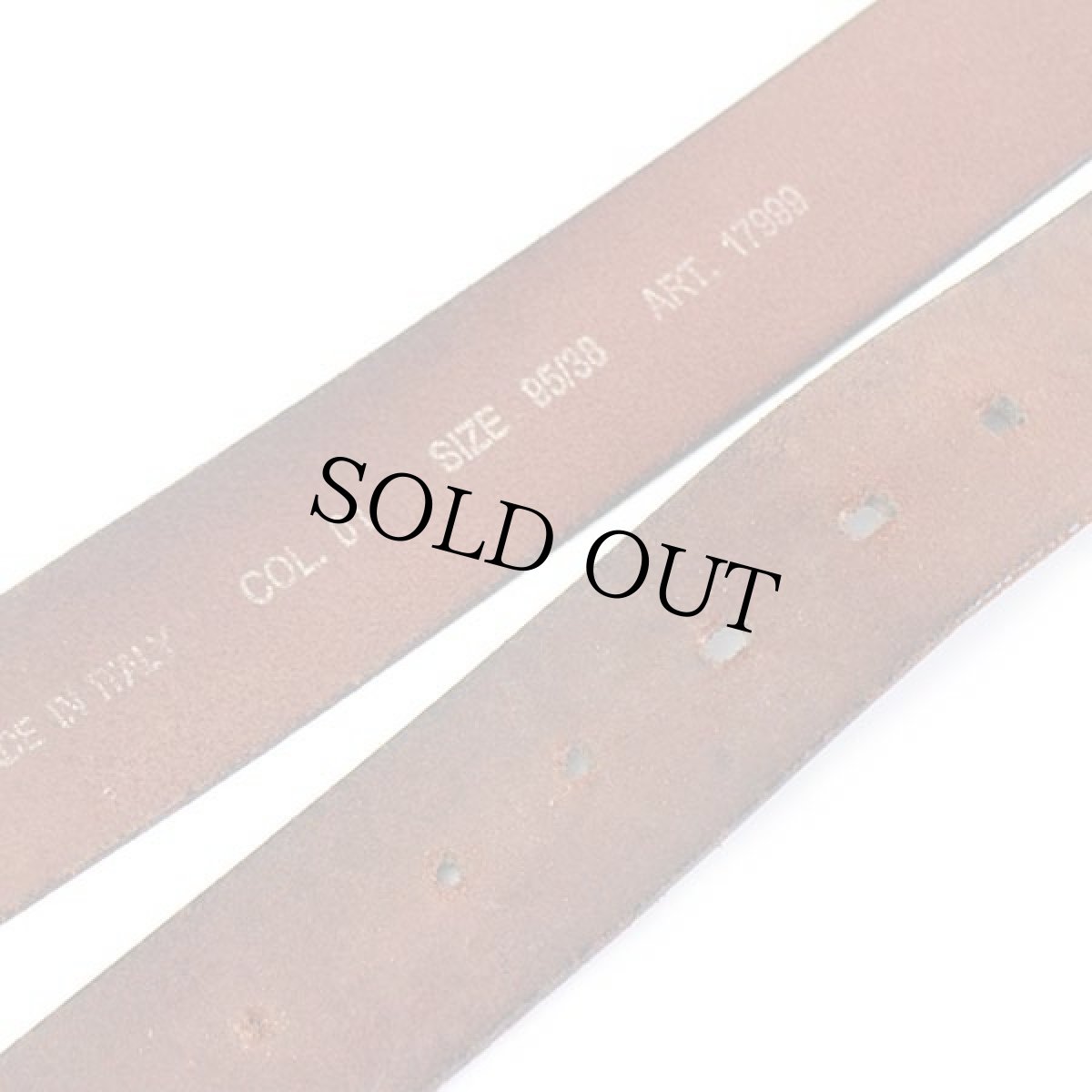 画像6: イタリア製 Leeリー レザーベルト 黒 38 (6)