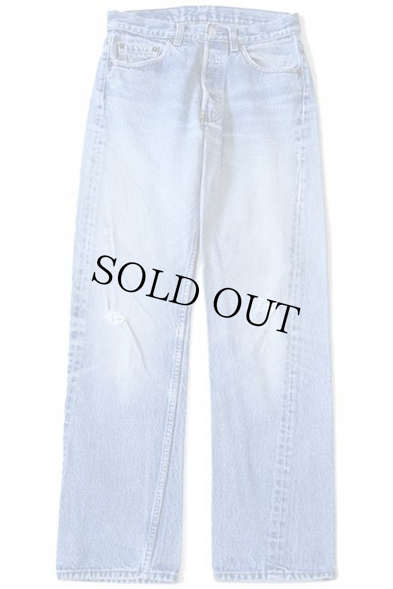 画像2: 80s USA製 Levi'sリーバイス 501 ダメージ デニムパンツ w30★86 (2)