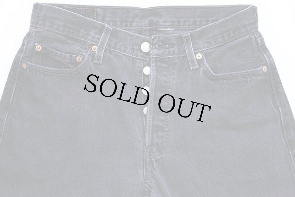 画像4: 00s Levi'sリーバイス 501 ブラック デニムパンツ w30 (4)