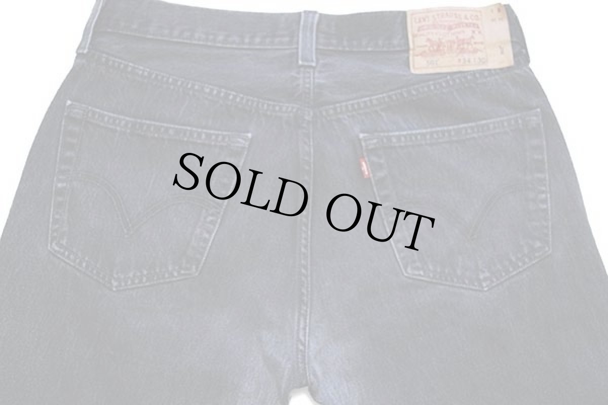 画像5: 00s Levi'sリーバイス 501 ブラック デニムパンツ w34 L30 (5)