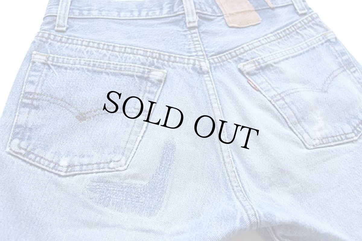 画像5: 80s USA製 Levi'sリーバイス 501 ダメージ デニムパンツ w30★86 (5)