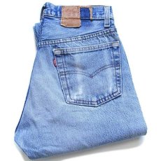 画像1: 80s USA製 Levi'sリーバイス 501 ダメージ デニムパンツ w30★86 (1)