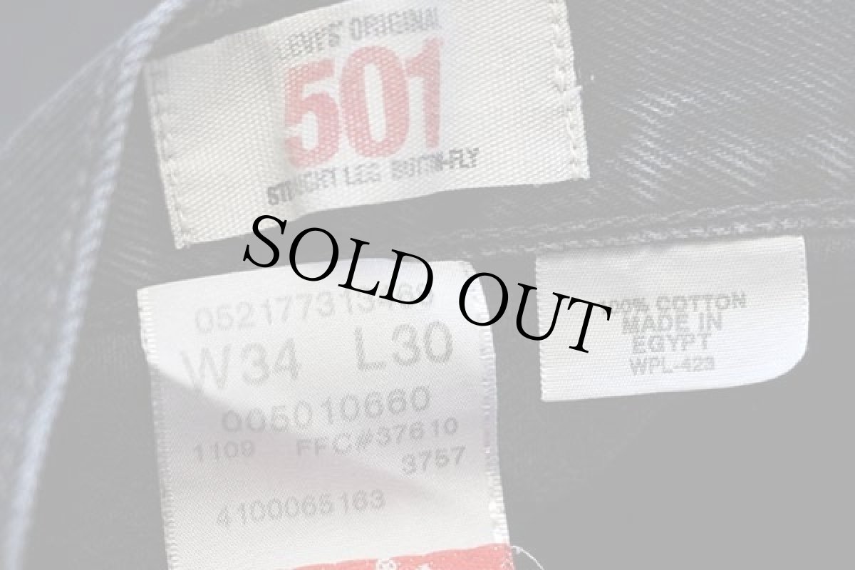 画像7: 00s Levi'sリーバイス 501 ブラック デニムパンツ w34 L30 (7)