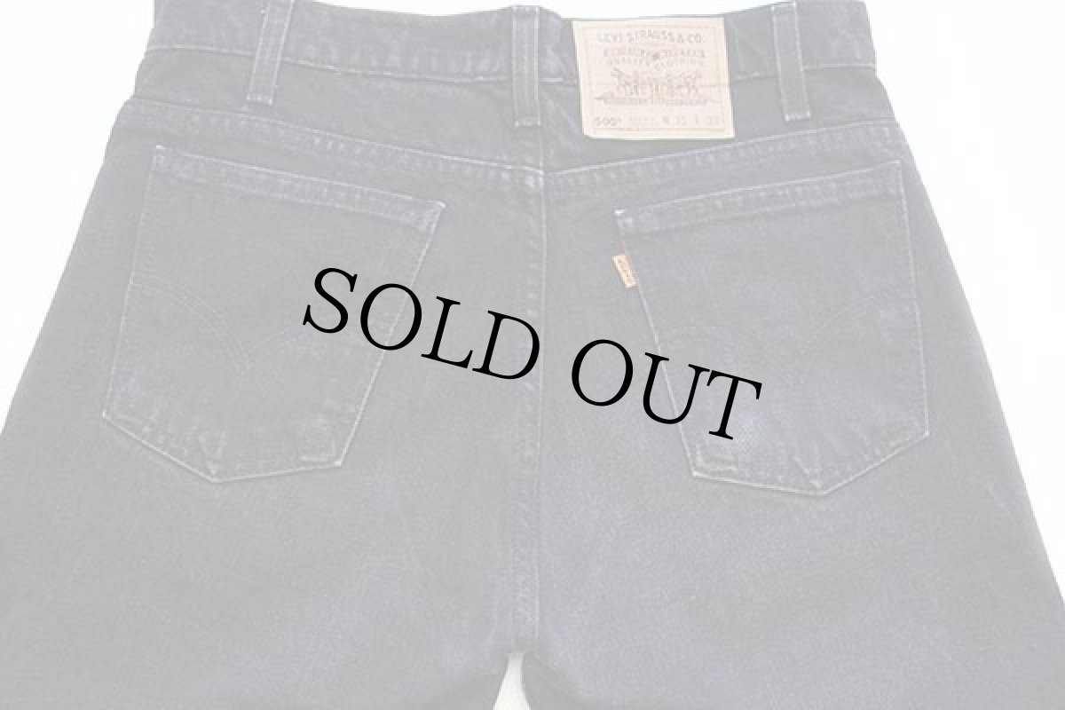 画像5: 90s Levi'sリーバイス 505 ブラック デニムパンツ w31 L30★61 (5)