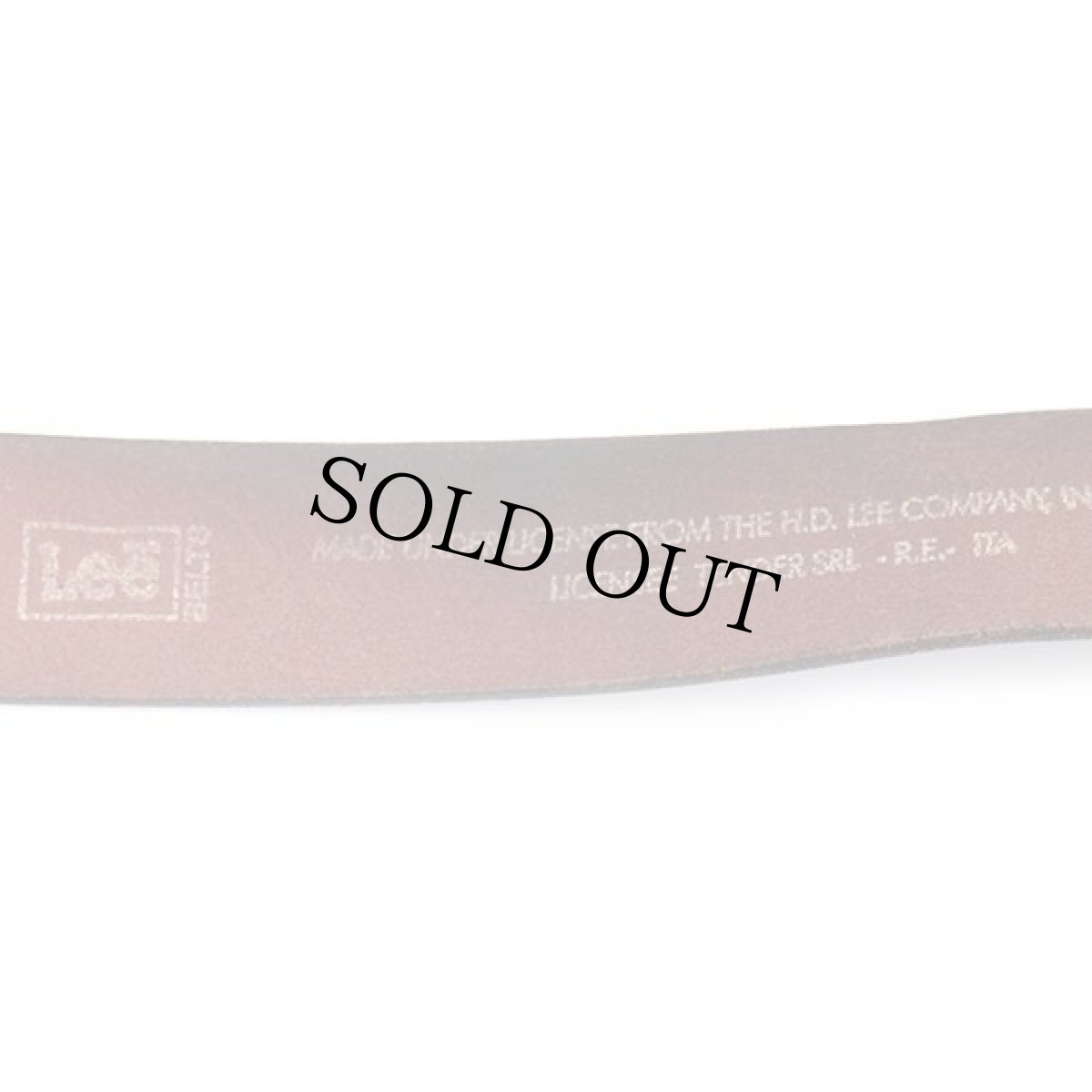 画像4: イタリア製 Leeリー レザーベルト 黒 38 (4)