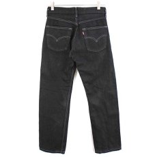 画像3: 90s USA製 Levi'sリーバイス 501 ブラック デニムパンツ 後染め w26★SDP1468 (3)