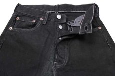 画像4: 90s USA製 Levi'sリーバイス 501 ブラック デニムパンツ 後染め w26★SDP1468 (4)