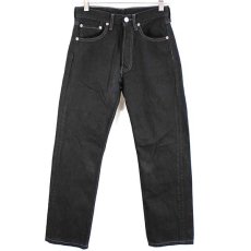 画像2: 90s USA製 Levi'sリーバイス 501 ブラック デニムパンツ 後染め w26★SDP1468 (2)