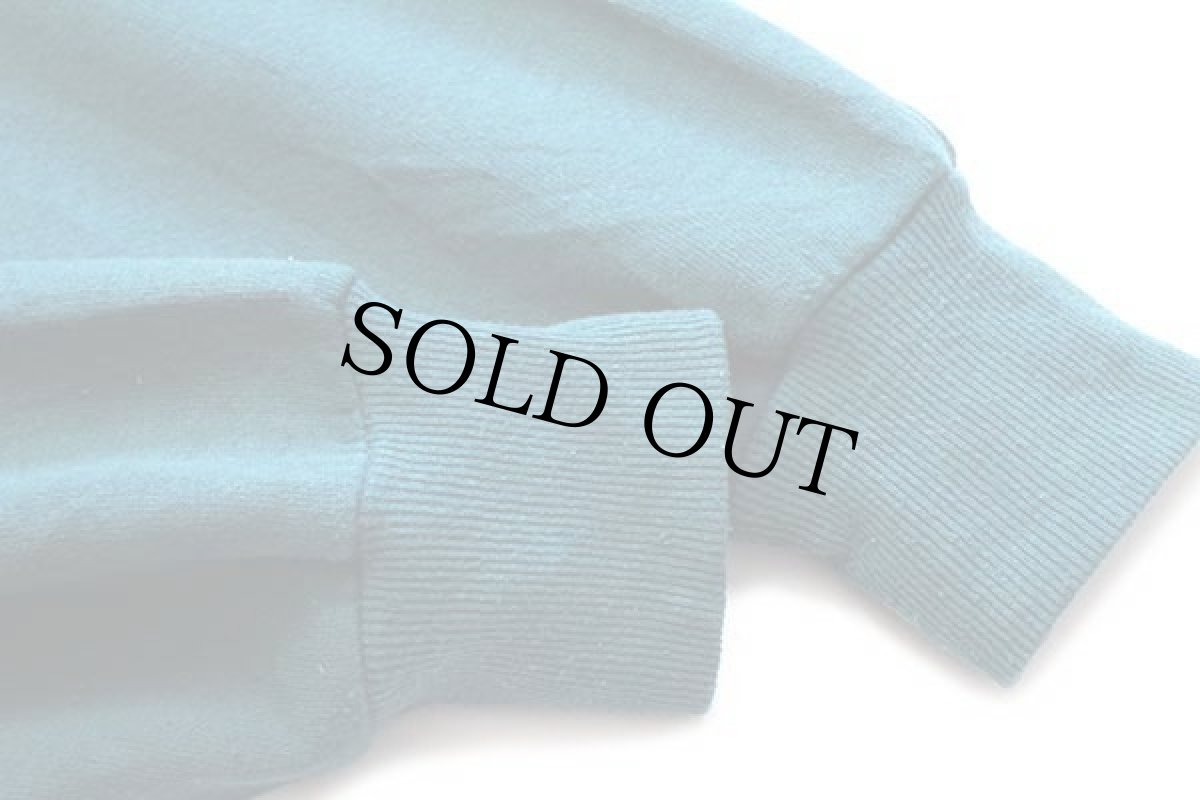 画像7: 90s PEANUTS スヌーピー ウッドストック レイヤードネック スウェット 青緑 XL (7)