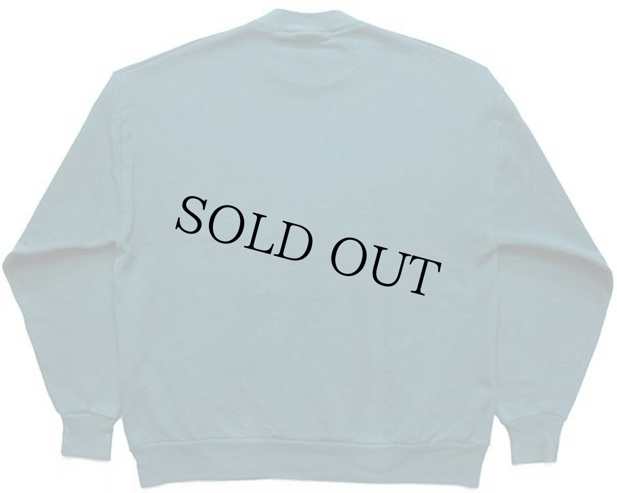 画像2: 90s PEANUTS スヌーピー ウッドストック レイヤードネック スウェット 青緑 XL (2)