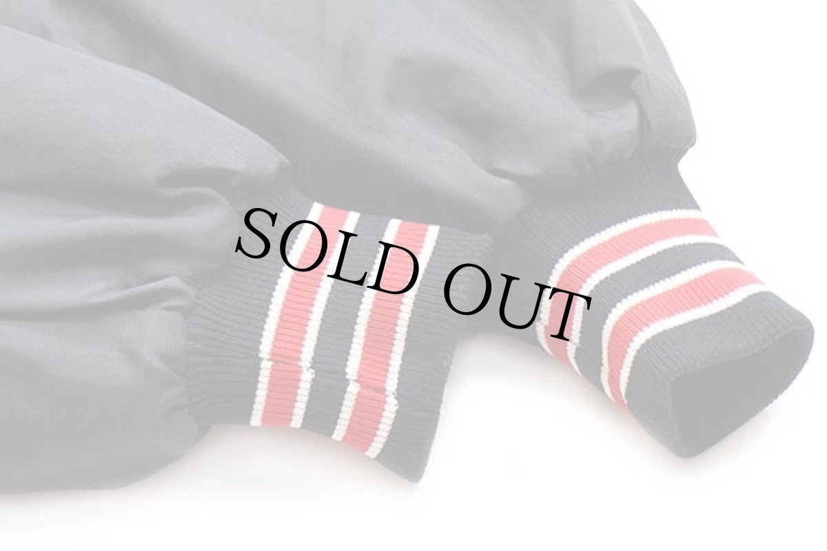 画像7: 90s USA製 BUTWINバトウィン コンボイ トラック刺繍 キルティングライナー ナイロンスタジャン 黒 XL (7)