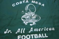 画像4: 80s USA製 Pla-Jac Dunbrooke COSTA MESA Jr. All American FOOTBALL アメフト ナイロン コーチジャケット 緑 M (4)