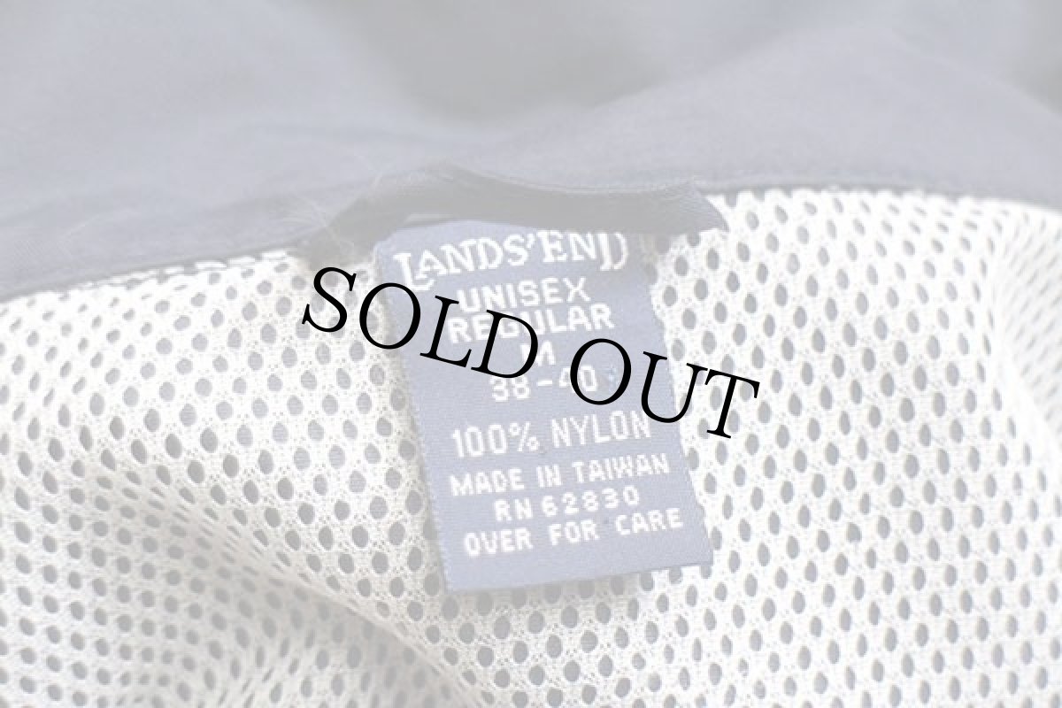 画像4: 90s LANDS'ENDランズエンド PEPSI ペプシ コーラ ロゴ刺繍 ハーフジップ プルオーバー ナイロンジャケット 紺 M (4)