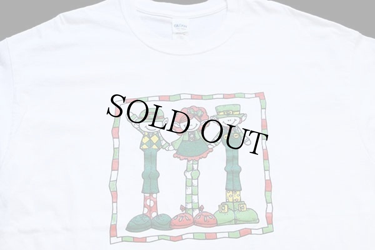 画像3: IRISH クローバー 両面プリント コットン 長袖Tシャツ 白 XL (3)