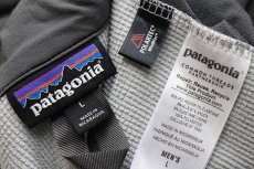 画像4: patagoniaパタゴニア FUSCO 刺繍 Adze Hybrid Jacket POLARTEC ストレッチ ソフトシェルジャケット グレー L (4)