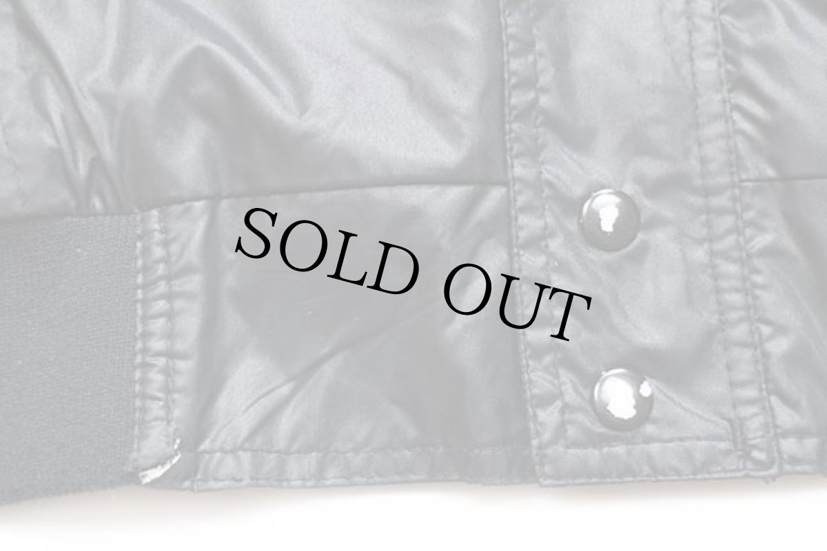 画像9: 90s NASCAR Richard Petty 43 刺繍 ナイロン レーシングジャケット 黒 L (9)