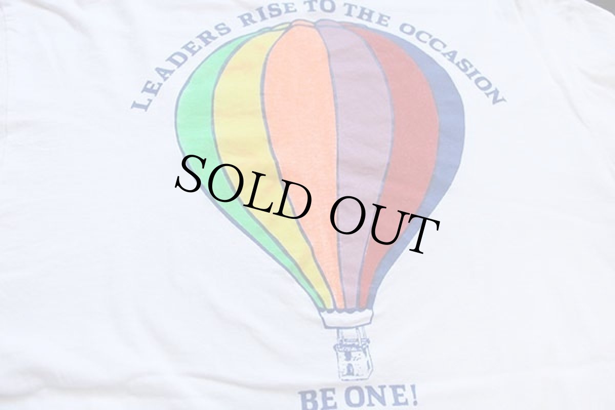 画像4: 80s USA製 48th OASC CONFERENCE P.C.WEST 1988 熱気球 コットン 長袖Tシャツ 白 XL (4)