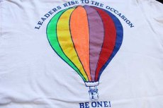 画像4: 80s USA製 48th OASC CONFERENCE P.C.WEST 1988 熱気球 コットン 長袖Tシャツ 白 XL (4)