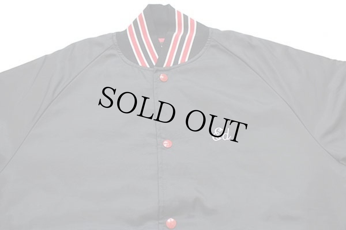 画像3: 90s USA製 BUTWINバトウィン コンボイ トラック刺繍 キルティングライナー ナイロンスタジャン 黒 XL (3)