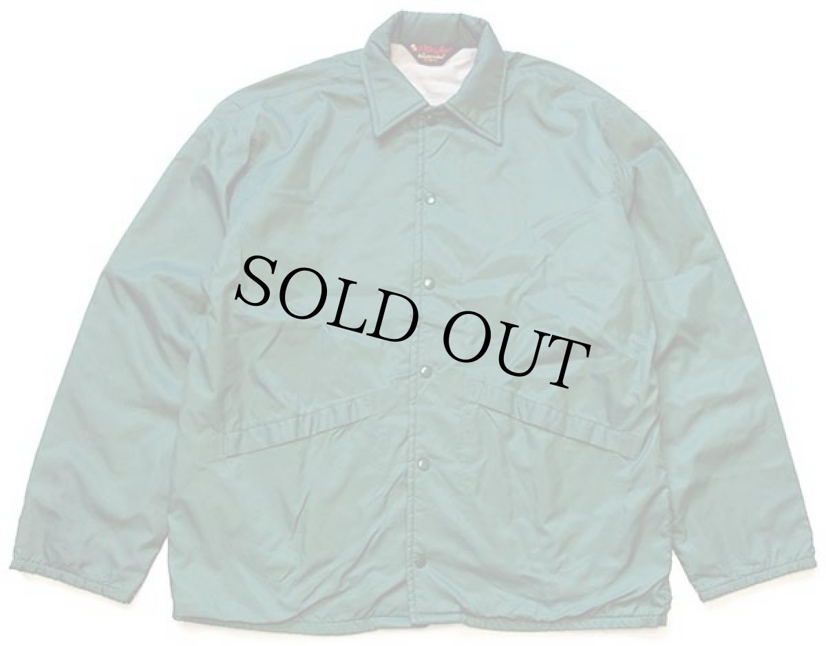 画像2: 80s USA製 Pla-Jac Dunbrooke COSTA MESA Jr. All American FOOTBALL アメフト ナイロン コーチジャケット 緑 M (2)