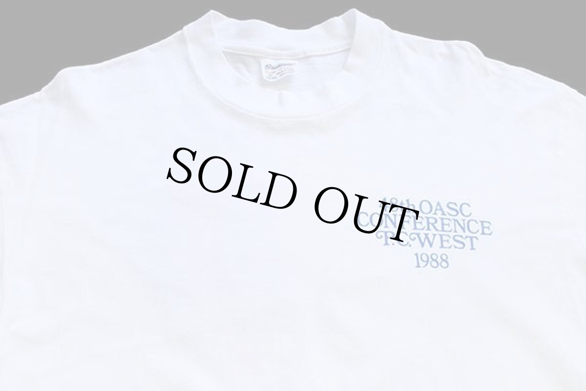 画像3: 80s USA製 48th OASC CONFERENCE P.C.WEST 1988 熱気球 コットン 長袖Tシャツ 白 XL (3)