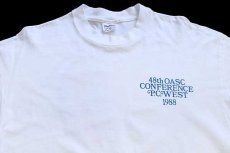 画像3: 80s USA製 48th OASC CONFERENCE P.C.WEST 1988 熱気球 コットン 長袖Tシャツ 白 XL (3)