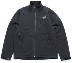 画像1: THE NORTH FACEノースフェイス ストレッチ ソフトシェルジャケット 黒 S (1)