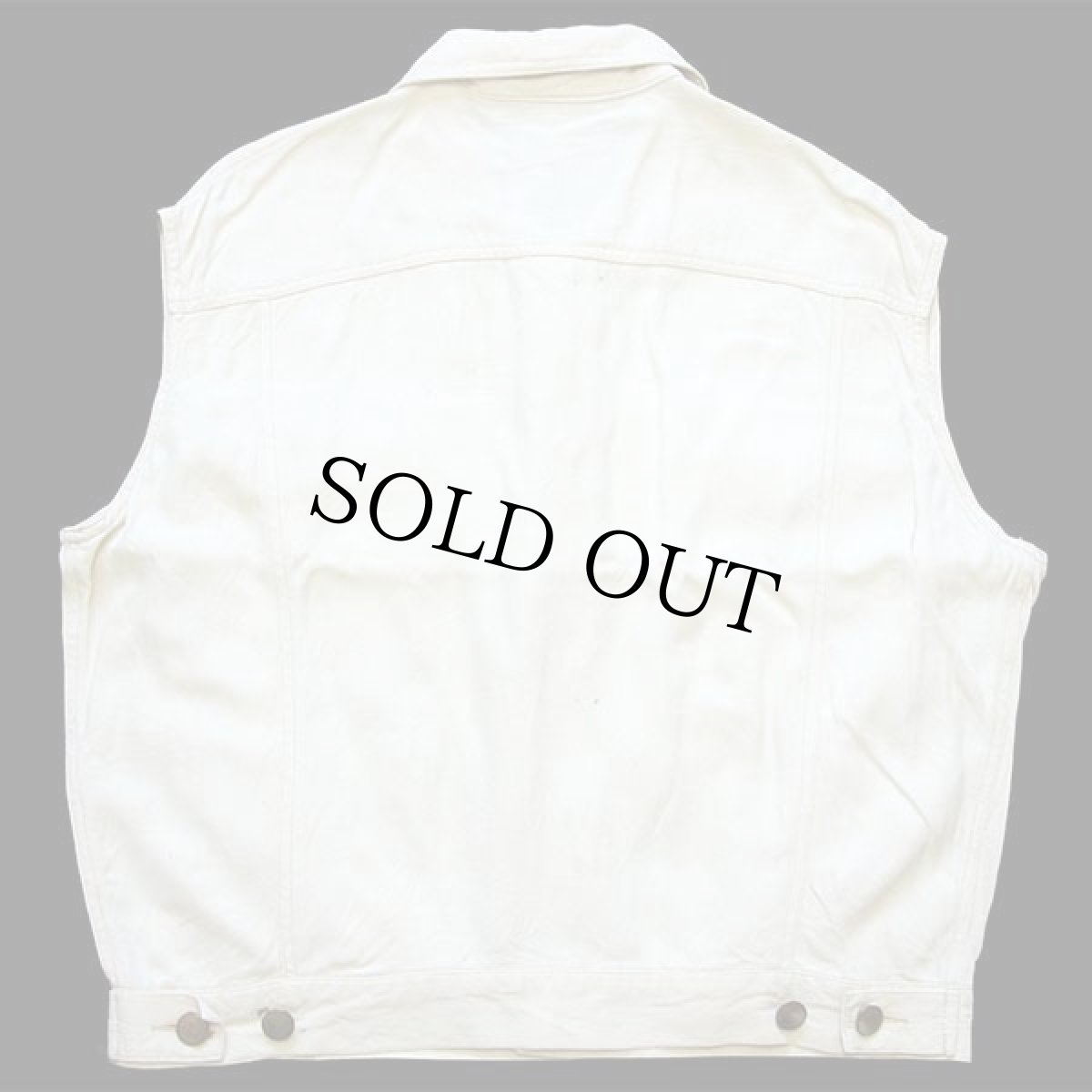 画像2: 90s PURA SETA シルクベスト 4ポケット アイボリー M (2)