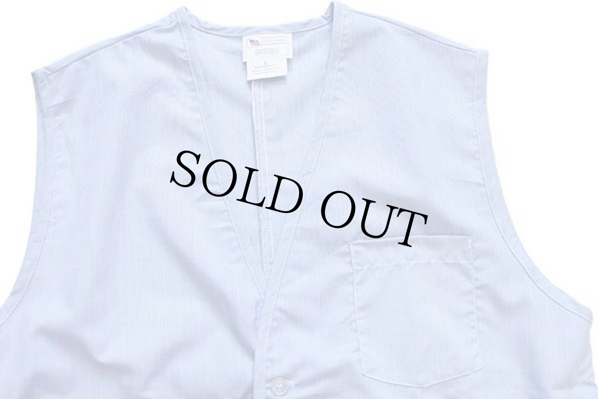 画像3: デッドストック★00s FLAGSTAFF INDUSTRIES ピンストライプ ベスト ロング L (3)