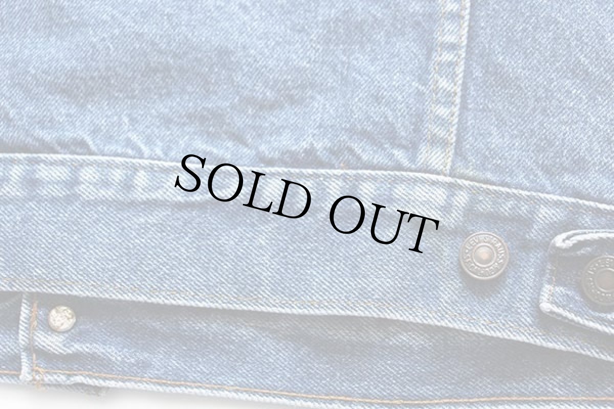 画像7: 80s USA製 Levi'sリーバイス 70506 カットオフ デニムベスト 4ポケット 42 (7)