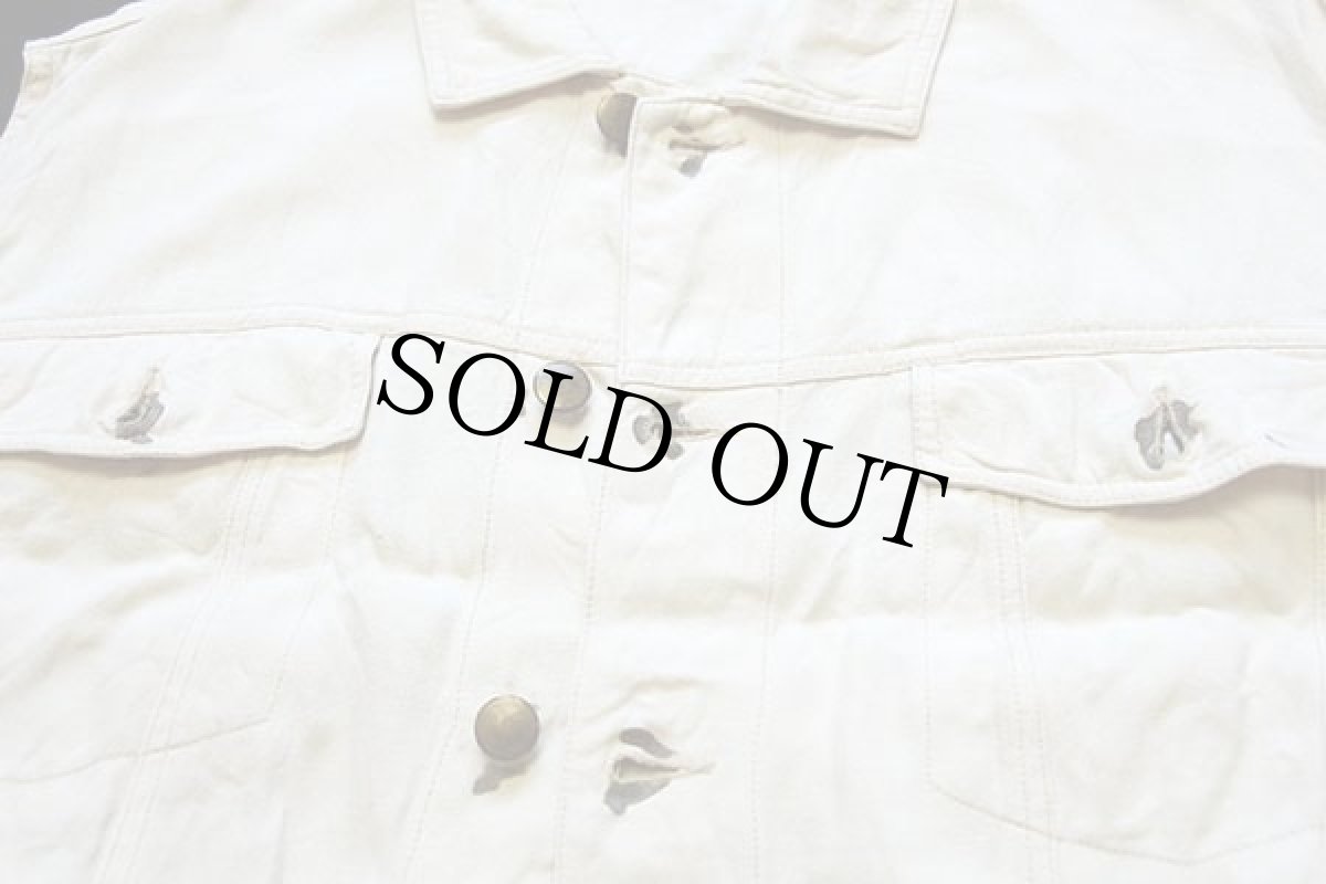 画像5: 90s PURA SETA シルクベスト 4ポケット アイボリー M (5)