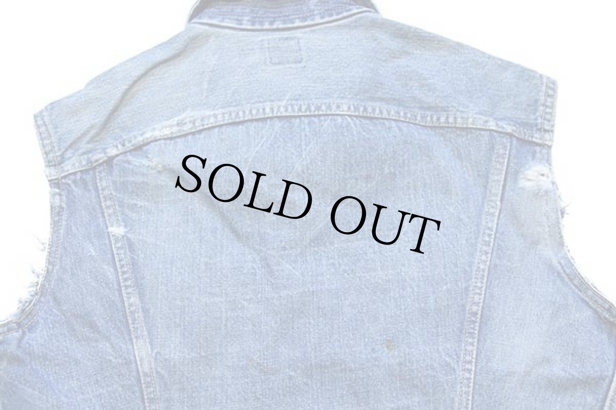 画像6: 70s USA製 Leeリー 220 カットオフ デニムベスト (6)