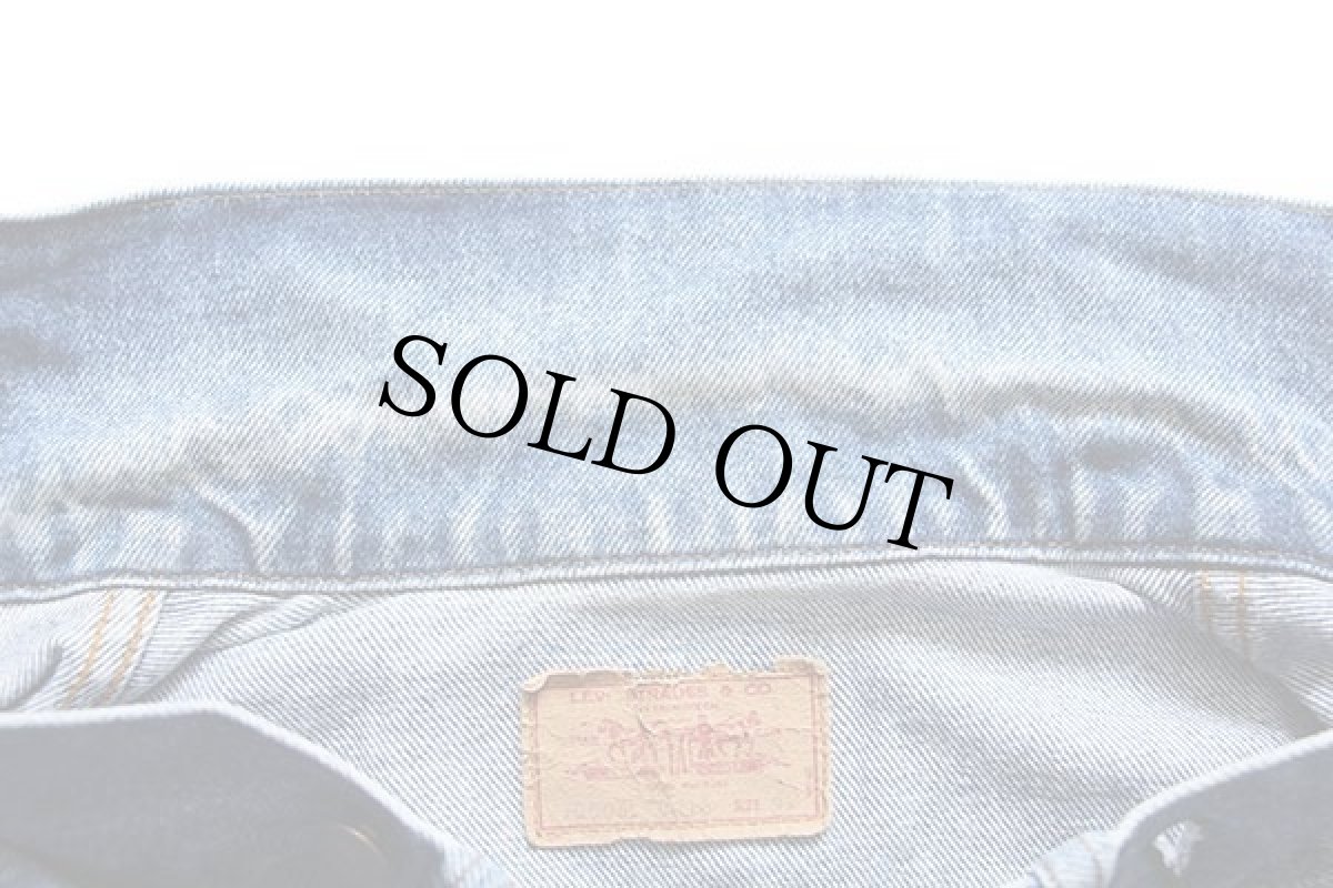 画像6: 80s USA製 Levi'sリーバイス 70506 カットオフ デニムベスト 4ポケット 42 (6)