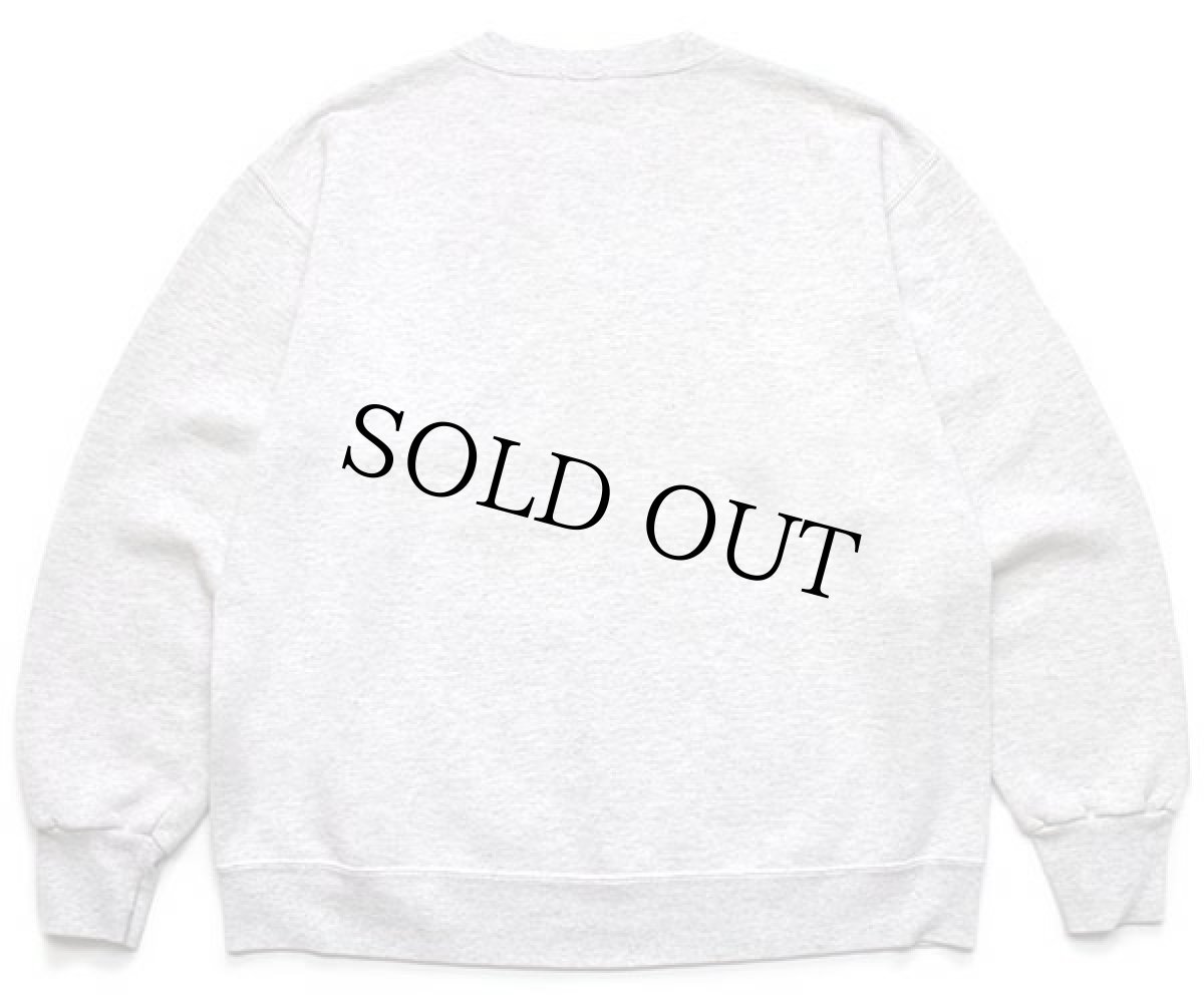 画像2: 90s USA製 DUCK HEAD カモ ビッグロゴ スウェット 杢ライトグレー L (2)