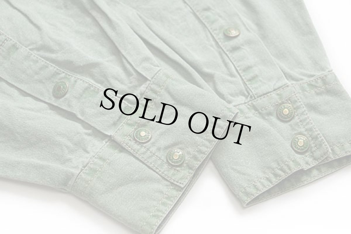 画像6: Wranglerラングラー コットン ウエスタンシャツ 薄緑 L★ユーロ (6)