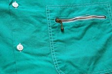 画像5: 80s イタリア製 benettonベネトン 無地 コットンシャツ ライトグリーン M (5)