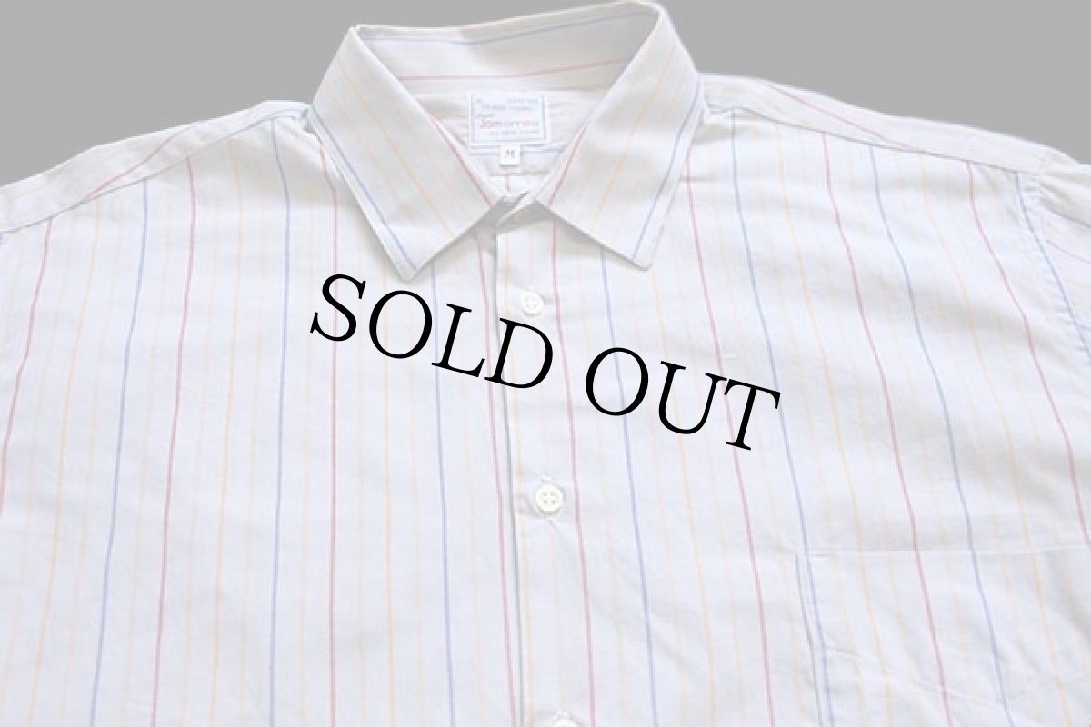 画像3: 90s イタリア製 Tomorrow OF NEW YORK マルチストライプ コットンシャツ グレー M (3)