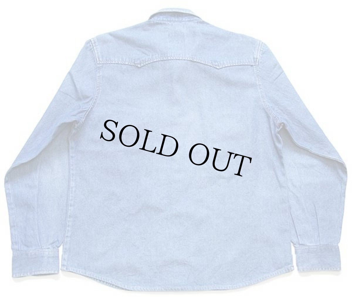 画像2: 80s Levi'sリーバイス デニム ウエスタンシャツ カスタム M★ユーロ (2)