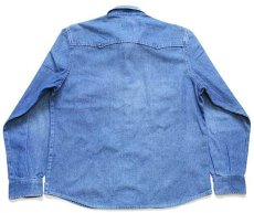 画像2: 80s Levi'sリーバイス デニム ウエスタンシャツ カスタム M★ユーロ (2)