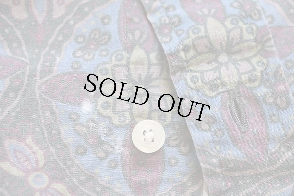 画像6: 90s BANANA REPUBLICバナナリパブリック 総柄 ボタンダウン コットンシャツ★特大 (6)