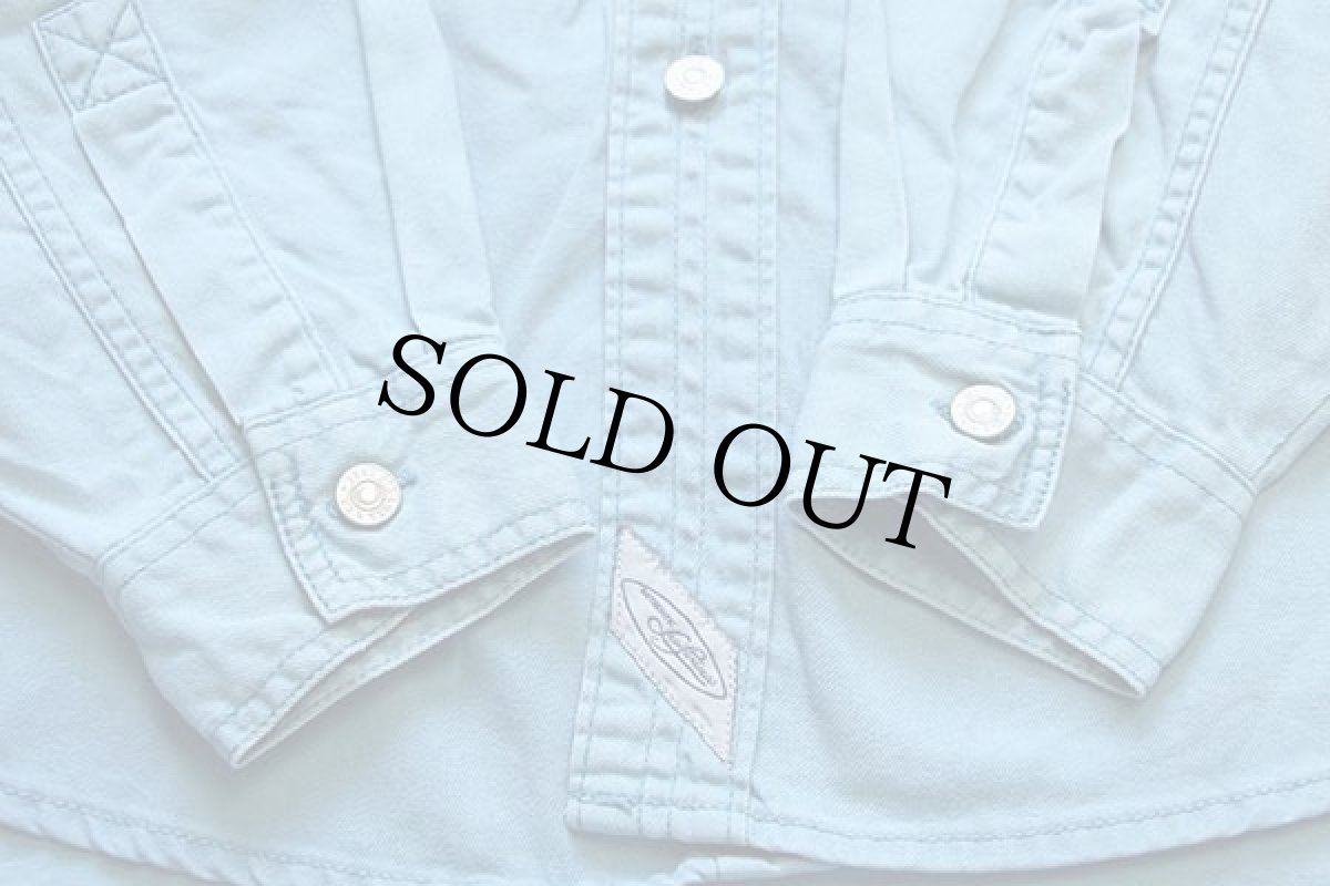 画像6: 90s Levi'sリーバイス カラーデニムシャツ ライトブルー (6)