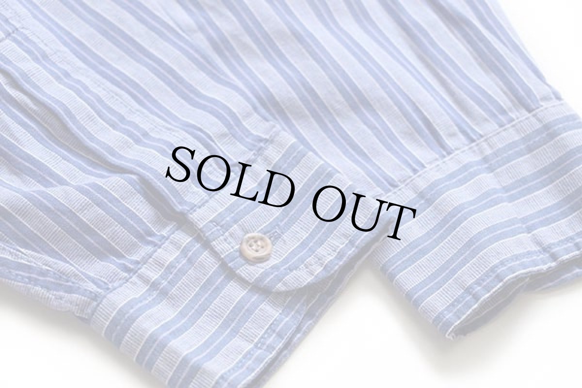 画像6: 90s Levi'sリーバイス ランダムストライプ ボタンダウン コットンシャツ L★ユーロ (6)