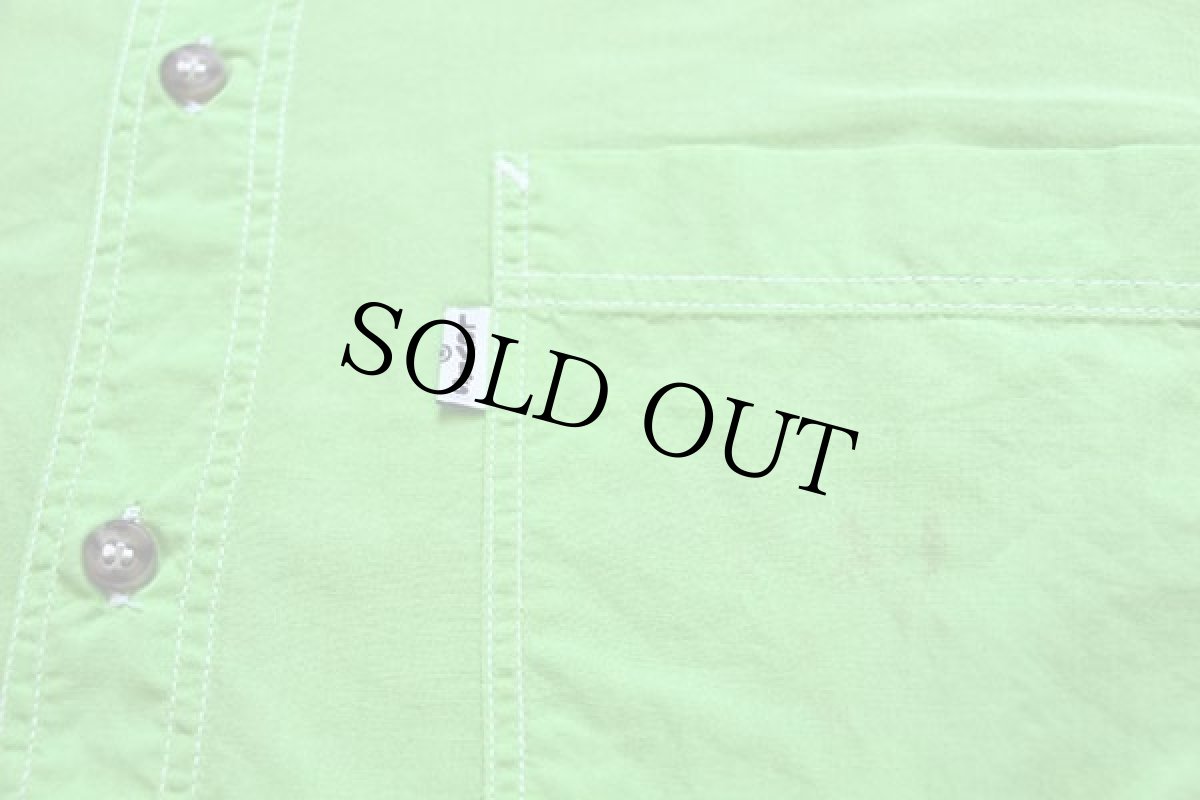 画像5: 90s イタリア製 Levi'sリーバイス コットンシャツ 蛍光グリーン XL★ユーロ (5)